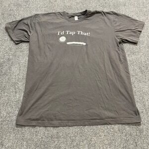 Gray "I'd Tap That" Golf Humor Graphic T-Shirt
